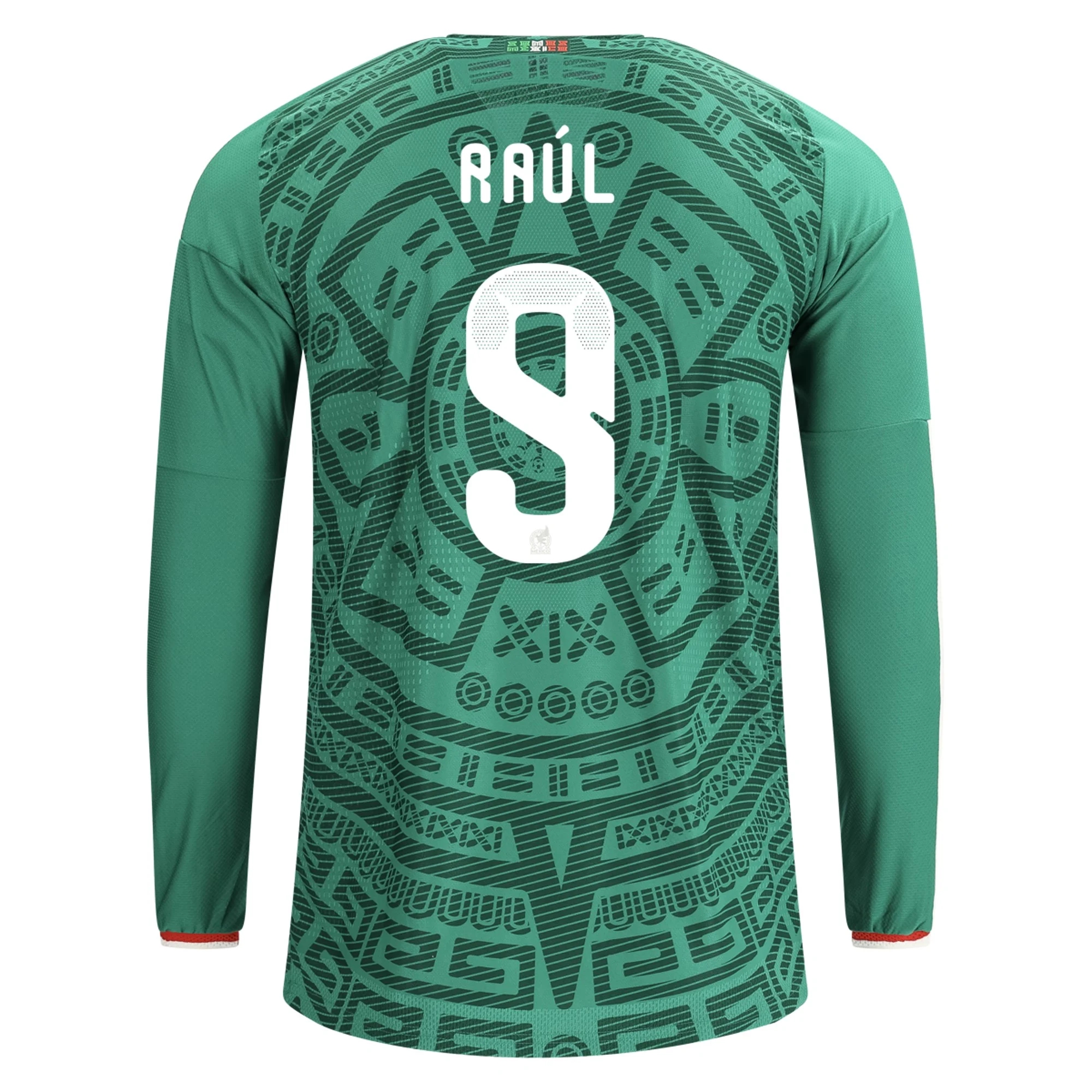 Tanie Koszulki Piłkarskie Meksyk Długi rękaw RAUL JIMENEZ #9 Główna Puchar Świata 2026 Stroje Piłkarskie