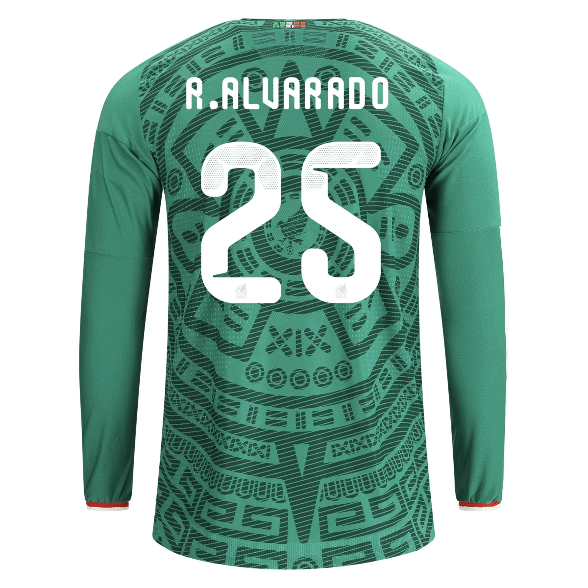 Tanie Koszulki Piłkarskie Meksyk Długi rękaw ROBERTO ALVARADO #25 Główna Puchar Świata 2026 Stroje Piłkarskie