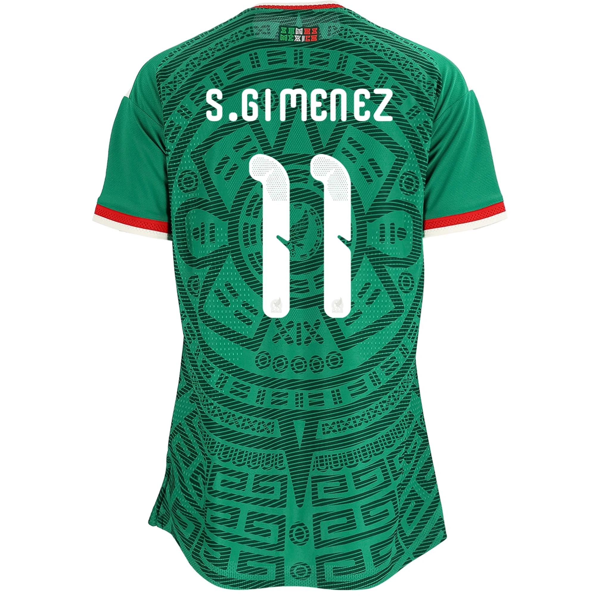Tanie Koszulki Piłkarskie Meksyk Kobiety SANTIAGO GIMENEZ #11 Główna Puchar Świata 2026 Stroje Piłkarskie