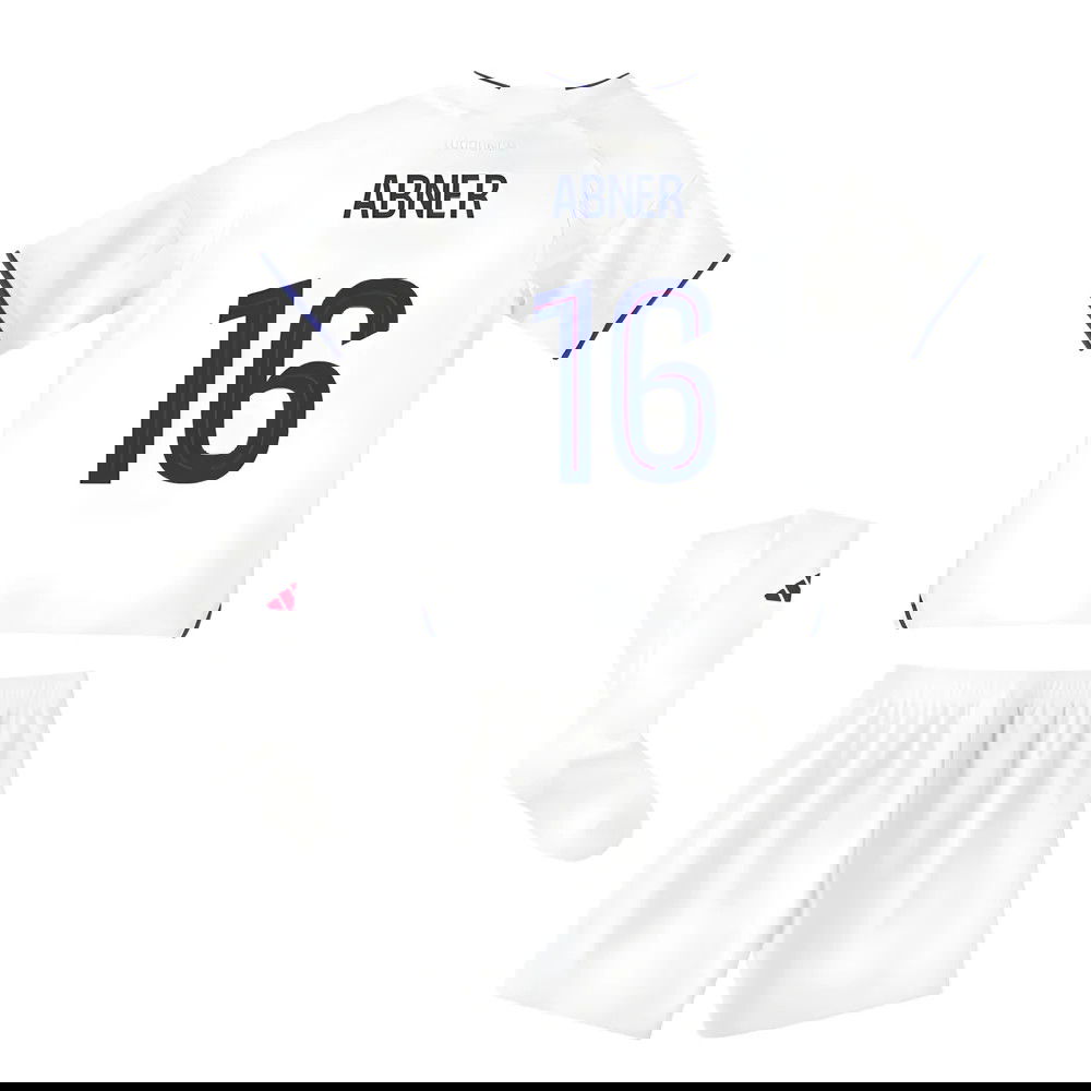 Tanie Koszulki Piłkarskie Olympique Lyonnais Dziecięca ABNER #16 Główna 2025-2026 Stroje Piłkarskie