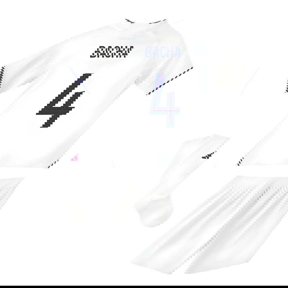 Tanie Koszulki Piłkarskie Olympique Lyonnais Dziecięca BACHA #4 Główna 2025-2026 Stroje Piłkarskie