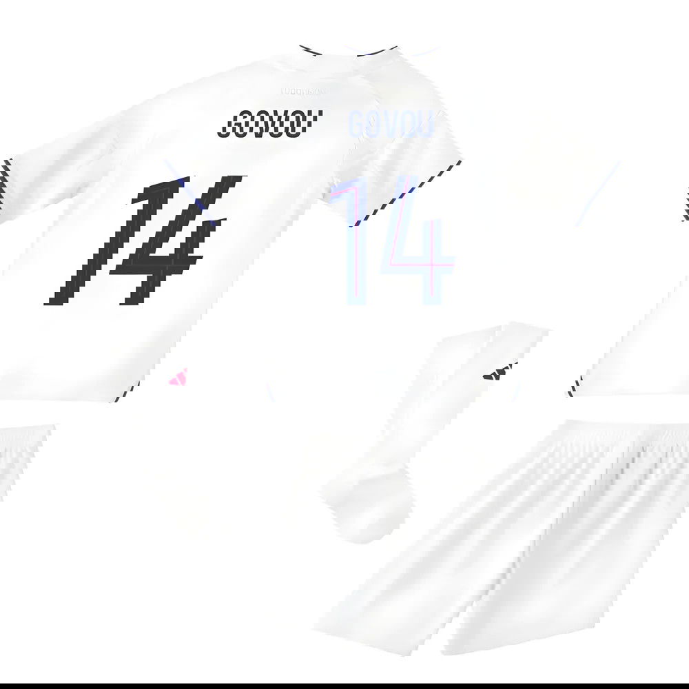 Tanie Koszulki Piłkarskie Olympique Lyonnais Dziecięca GOVOU #14 Główna 2025-2026 Stroje Piłkarskie