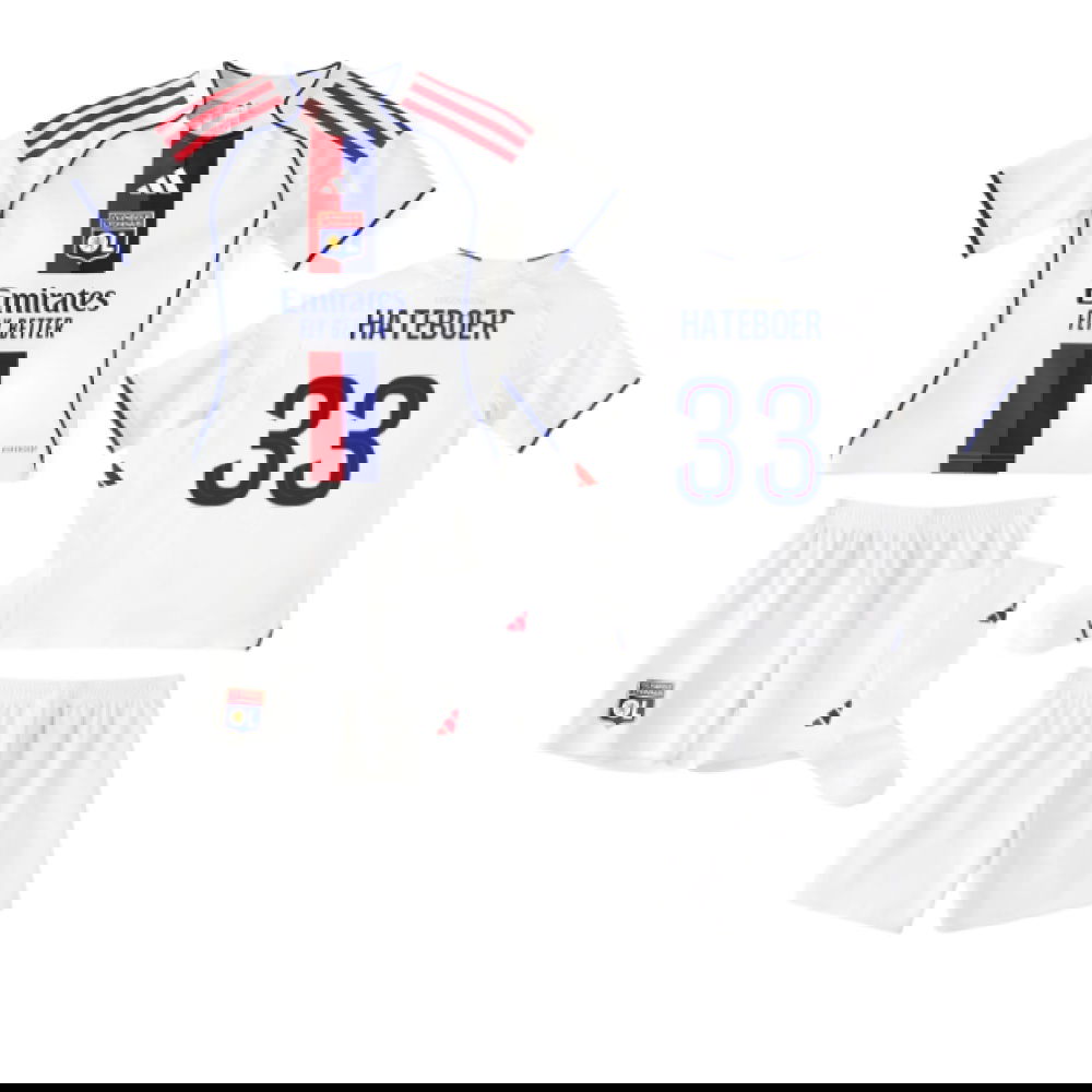 Tanie Koszulki Piłkarskie Olympique Lyonnais Dziecięca HATEBOER #33 Główna 2025-2026 Stroje Piłkarskie