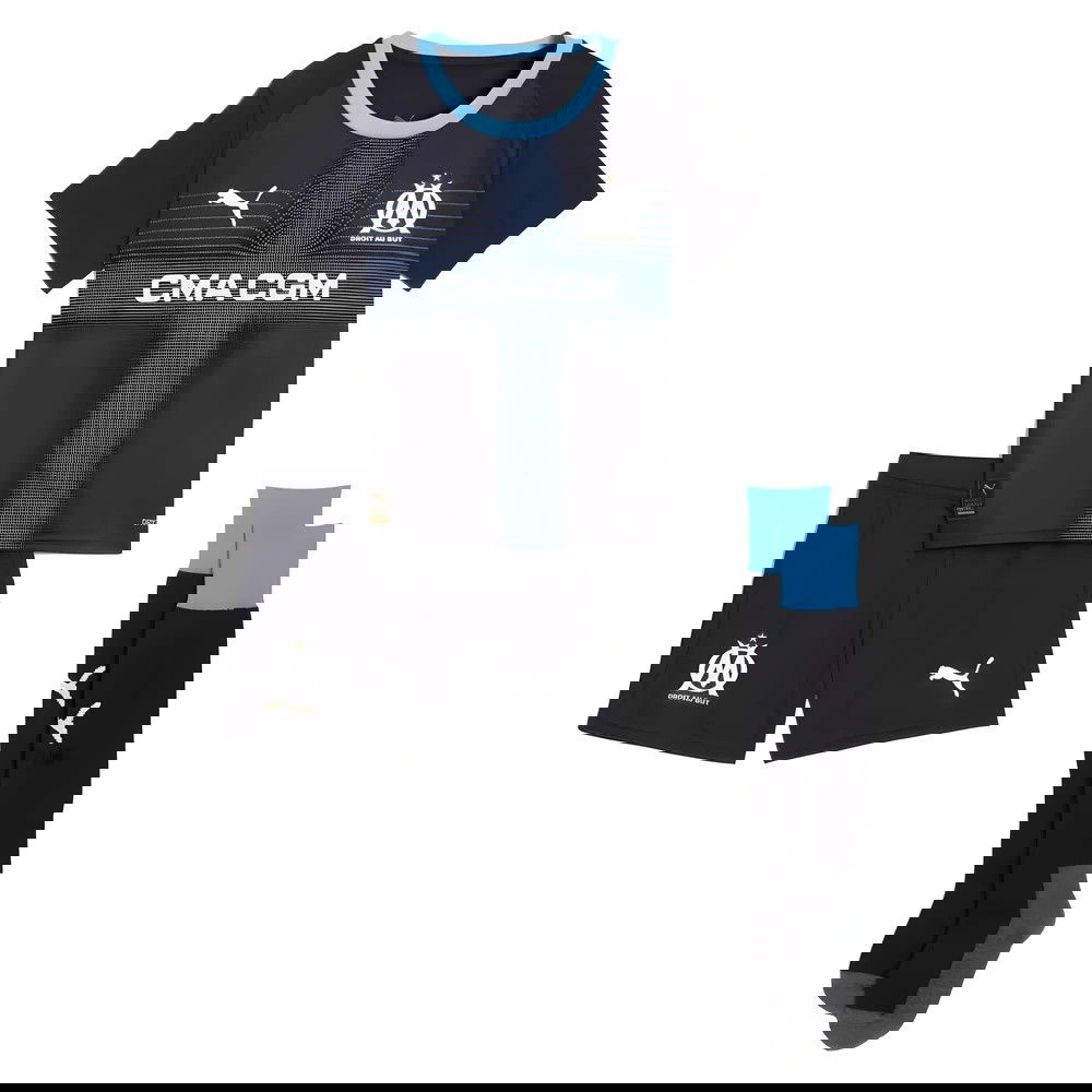 Tanie Koszulki Piłkarskie Olympique Marsylia Dziecięca Precz 2025-2026 Stroje Piłkarskie