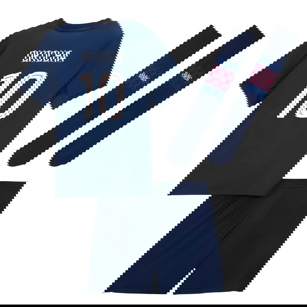 Tanie Koszulki Piłkarskie Paris Saint Germain Dziecięca OKOCHA #10 Główna 2025-2026 Stroje Piłkarskie