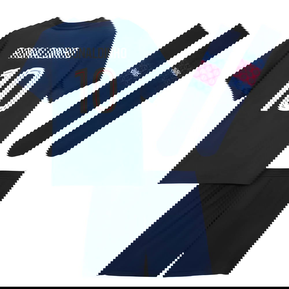 Tanie Koszulki Piłkarskie Paris Saint Germain Dziecięca RONALDINHO #10 Główna 2025-2026 Stroje Piłkarskie