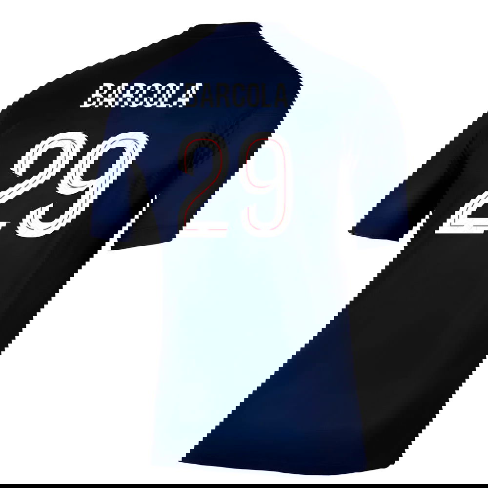 Tanie Koszulki Piłkarskie Paris Saint Germain BARCOLA #29 Główna 2025-2026 Stroje Piłkarskie