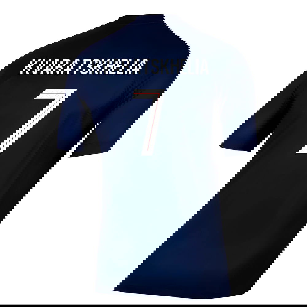 Tanie Koszulki Piłkarskie Paris Saint Germain KVARATSKHELIA #7 Główna 2025-2026 Stroje Piłkarskie