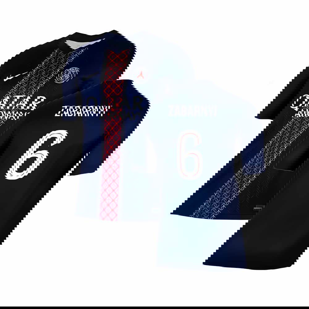 Tanie Koszulki Piłkarskie Paris Saint Germain ZABARNYI #6 Główna 2025-2026 Stroje Piłkarskie
