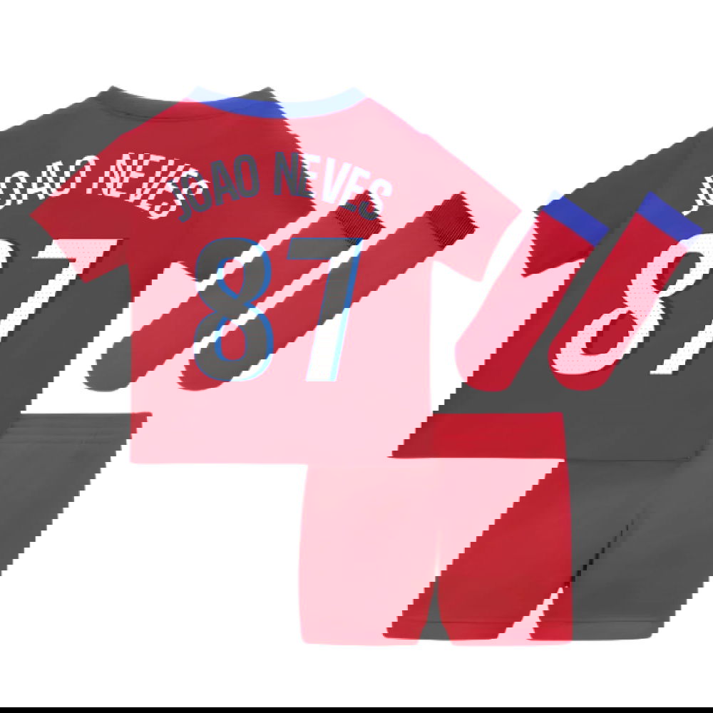 Tanie Koszulki Piłkarskie Paris Saint Germain Dziecięca JOAO NEVES #87 Trzeci 2025-2026 Stroje Piłkarskie