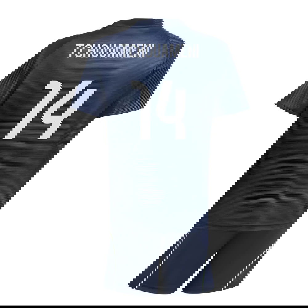 Tanie Koszulki Piłkarskie Real Madryt Dziecięca TCHOUAMENI #14 Precz 2025-2026 Stroje Piłkarskie