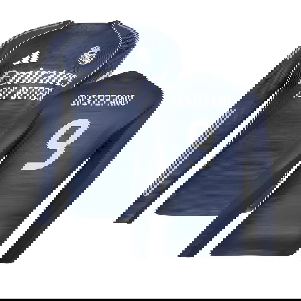 Tanie Koszulki Piłkarskie Real Madryt Długi rękaw DI STEFANO #9 Precz 2025-2026 Stroje Piłkarskie