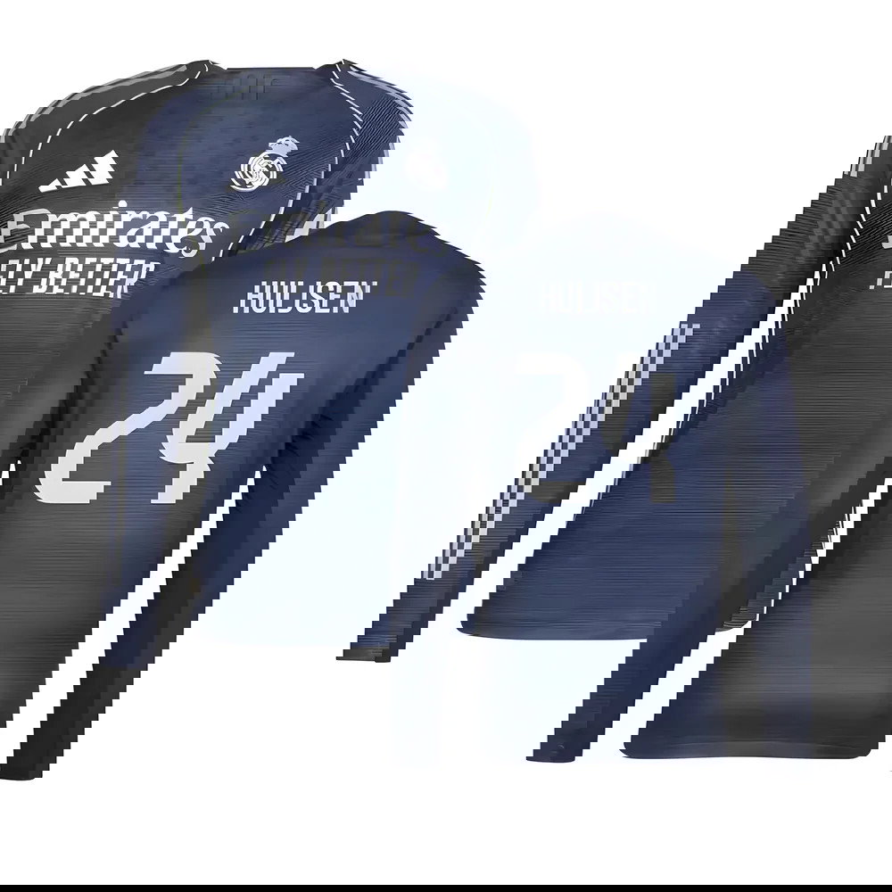 Tanie Koszulki Piłkarskie Real Madryt Długi rękaw HUIJSEN #24 Precz 2025-2026 Stroje Piłkarskie