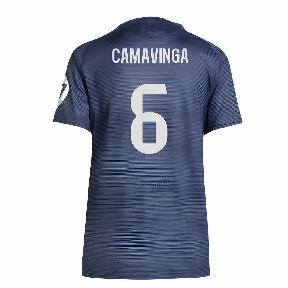 Tanie Koszulki Piłkarskie Real Madryt Kobiety CAMAVINGA #6 Precz 2025-2026 Stroje Piłkarskie