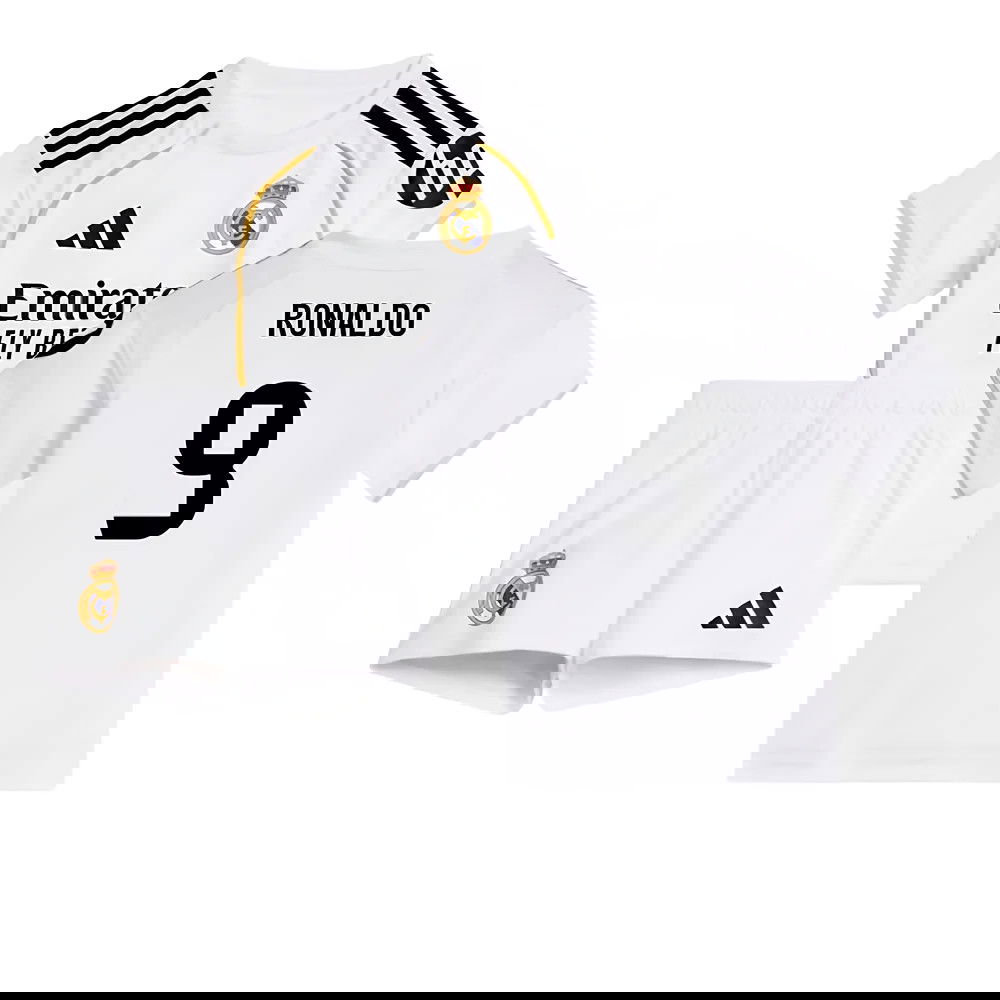 Tanie Koszulki Piłkarskie Real Madryt Dziecięca RONALDO #9 Główna 2025-2026 Stroje Piłkarskie