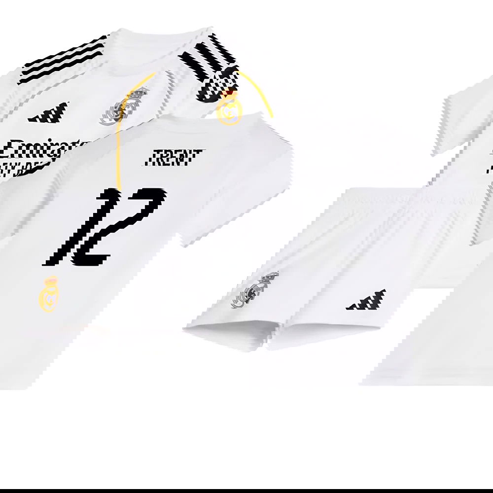 Tanie Koszulki Piłkarskie Real Madryt Dziecięca TRENT #12 Główna 2025-2026 Stroje Piłkarskie