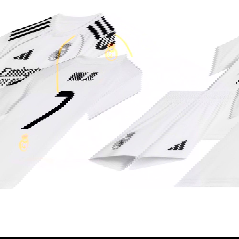 Tanie Koszulki Piłkarskie Real Madryt Dziecięca VINI JR #7 Główna 2025-2026 Stroje Piłkarskie