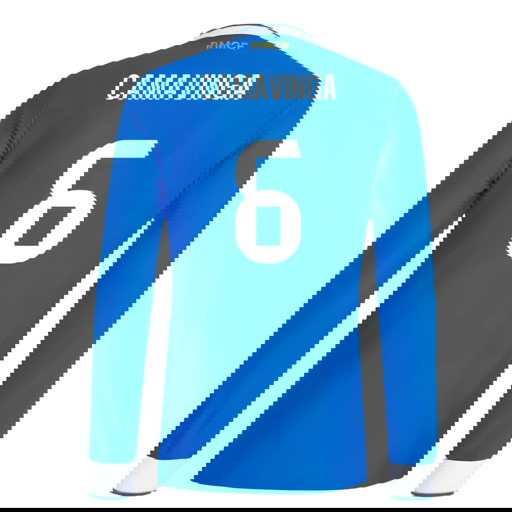 Tanie Koszulki Piłkarskie Real Madryt Długi rękaw CAMAVINGA #6 Trzeci 2025-2026 Stroje Piłkarskie