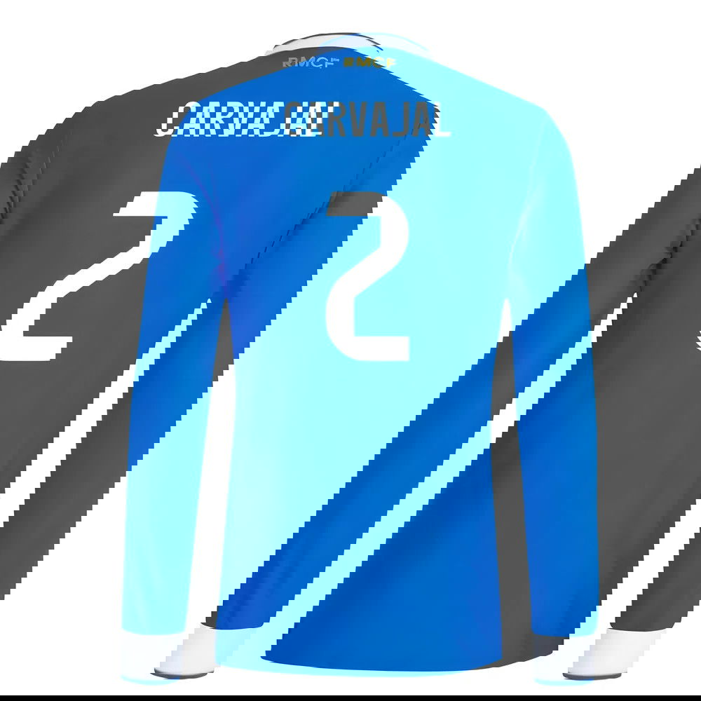 Tanie Koszulki Piłkarskie Real Madryt Długi rękaw CARVAJAL #2 Trzeci 2025-2026 Stroje Piłkarskie