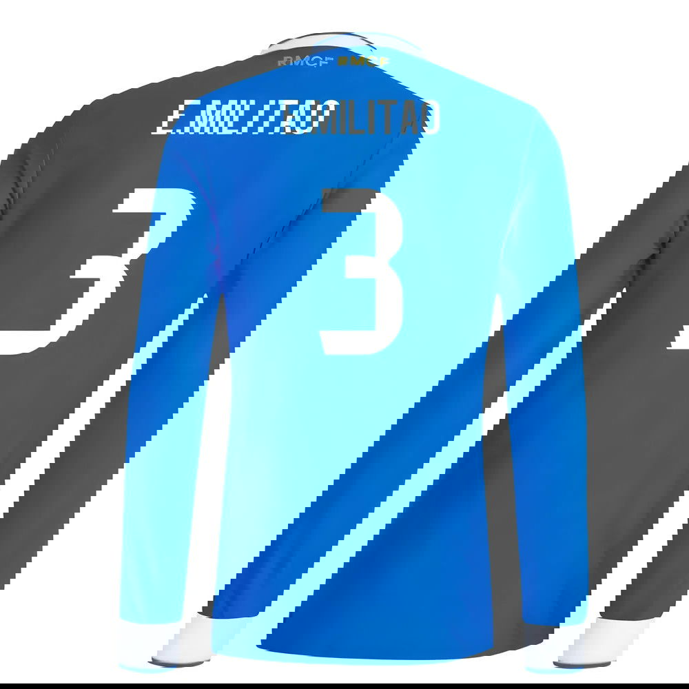 Tanie Koszulki Piłkarskie Real Madryt Długi rękaw EMILITAO #3 Trzeci 2025-2026 Stroje Piłkarskie