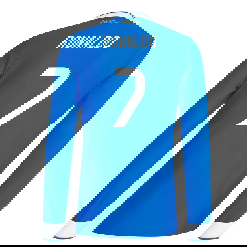 Tanie Koszulki Piłkarskie Real Madryt Długi rękaw RONALDO #7 Trzeci 2025-2026 Stroje Piłkarskie