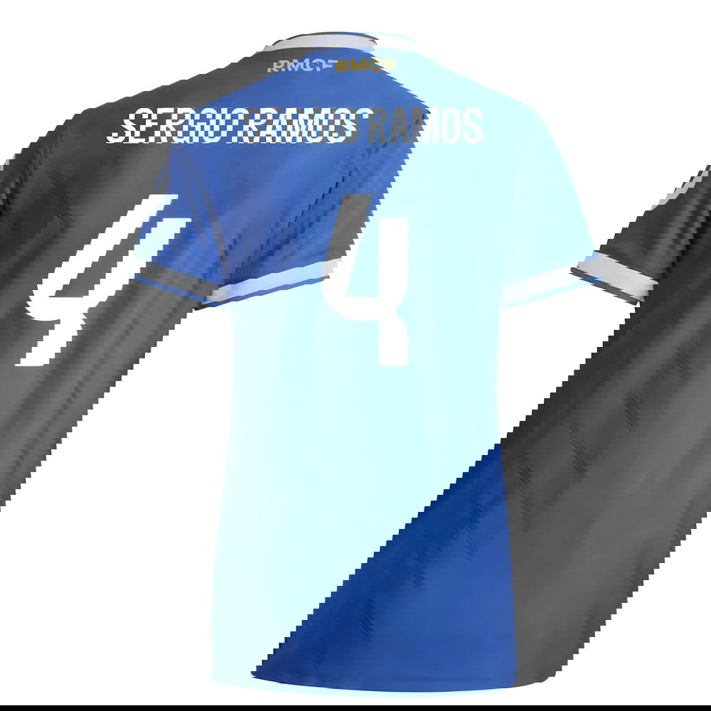 Tanie Koszulki Piłkarskie Real Madryt Kobiety SERGIO RAMOS #4 Trzeci 2025-2026 Stroje Piłkarskie