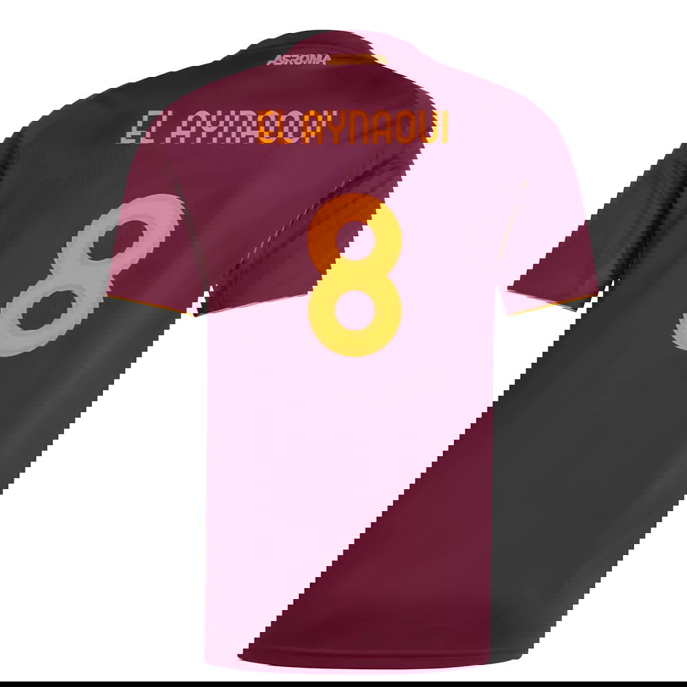 Tanie Koszulki Piłkarskie AS Roma EL AYNAOUI #8 Główna 2025-2026 Stroje Piłkarskie