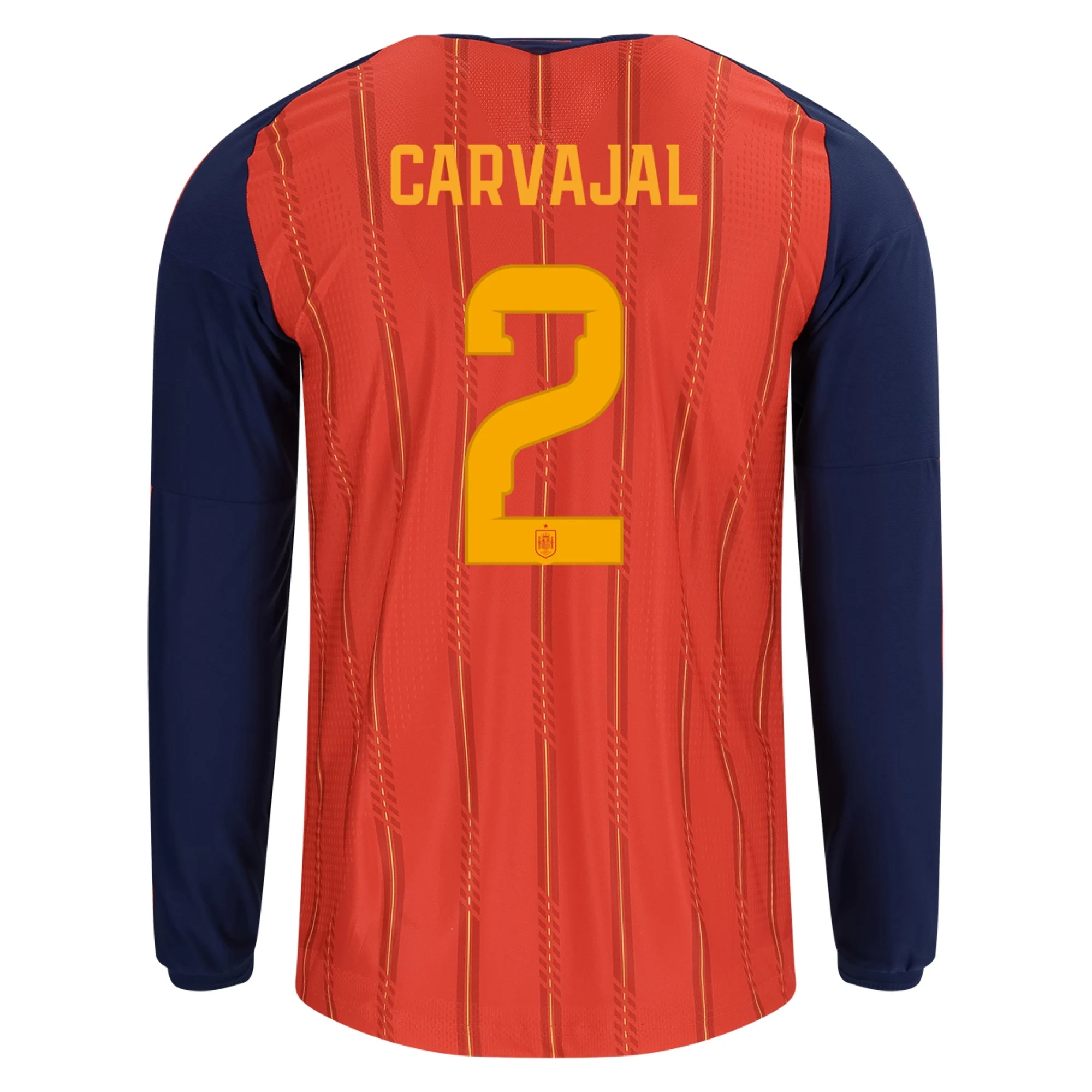 Tanie Koszulki Piłkarskie Hiszpania Długi rękaw DANI CARVAJAL #2 Główna Puchar Świata 2026 Stroje Piłkarskie