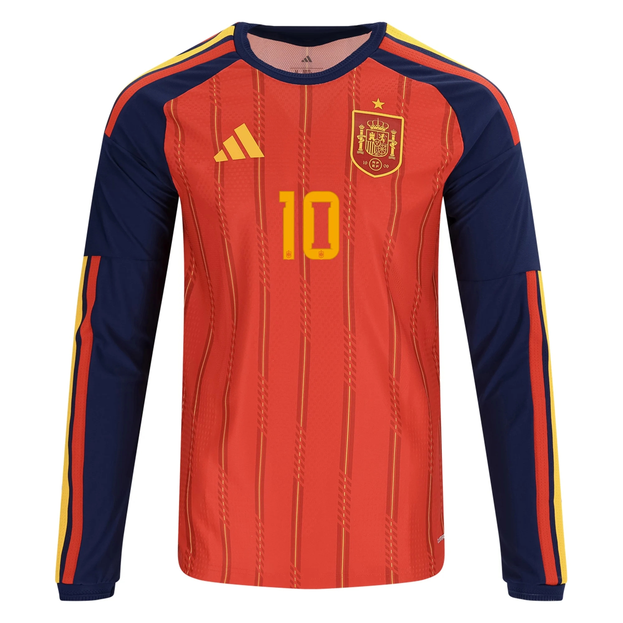 hurtownia Tanie Koszulki Piłkarskie Hiszpania Długi rękaw DANI OLMO #10 Główna Puchar Świata 2026 Stroje Piłkarskie z imieniem