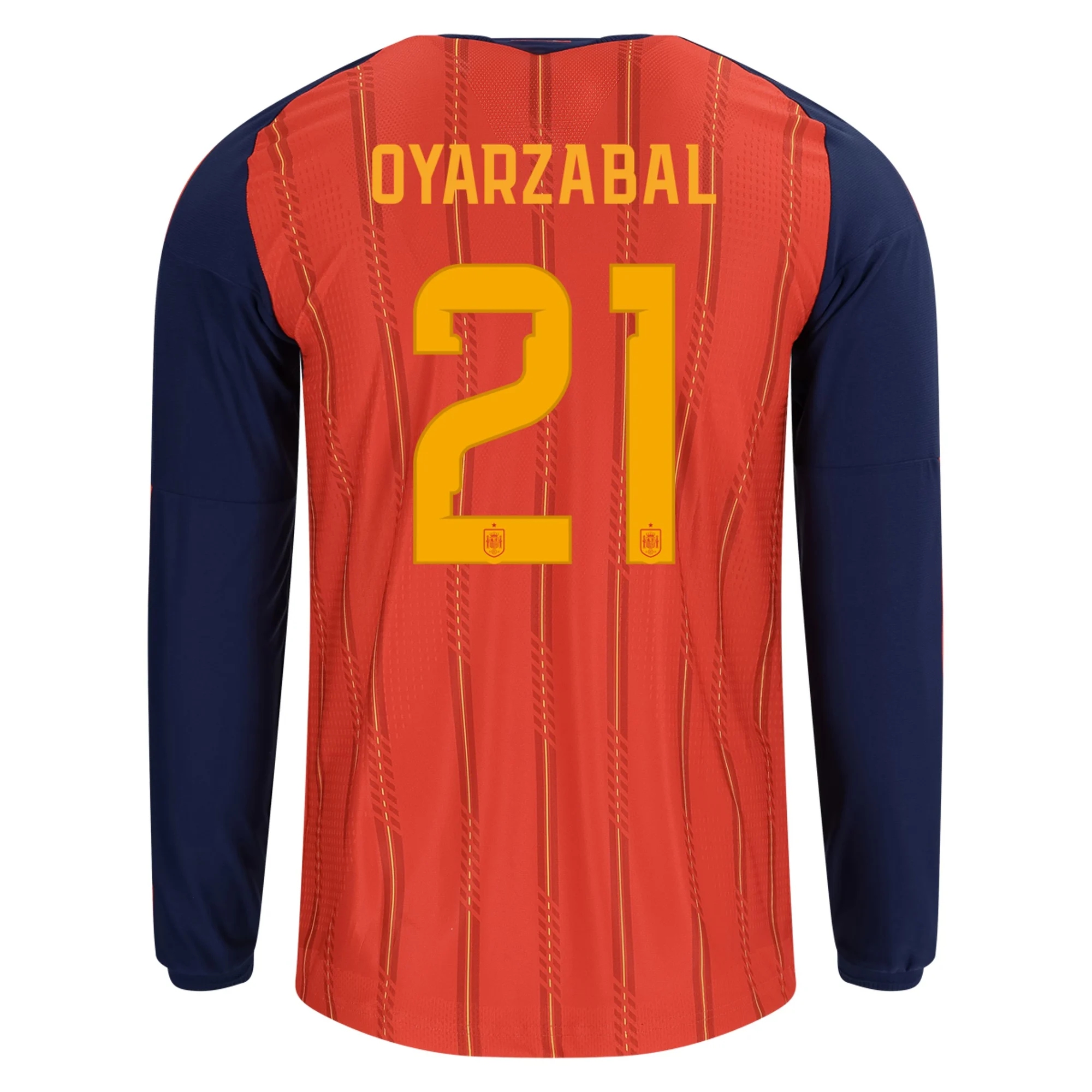 Tanie Koszulki Piłkarskie Hiszpania Długi rękaw MIKEL OYARZABAL #21 Główna Puchar Świata 2026 Stroje Piłkarskie