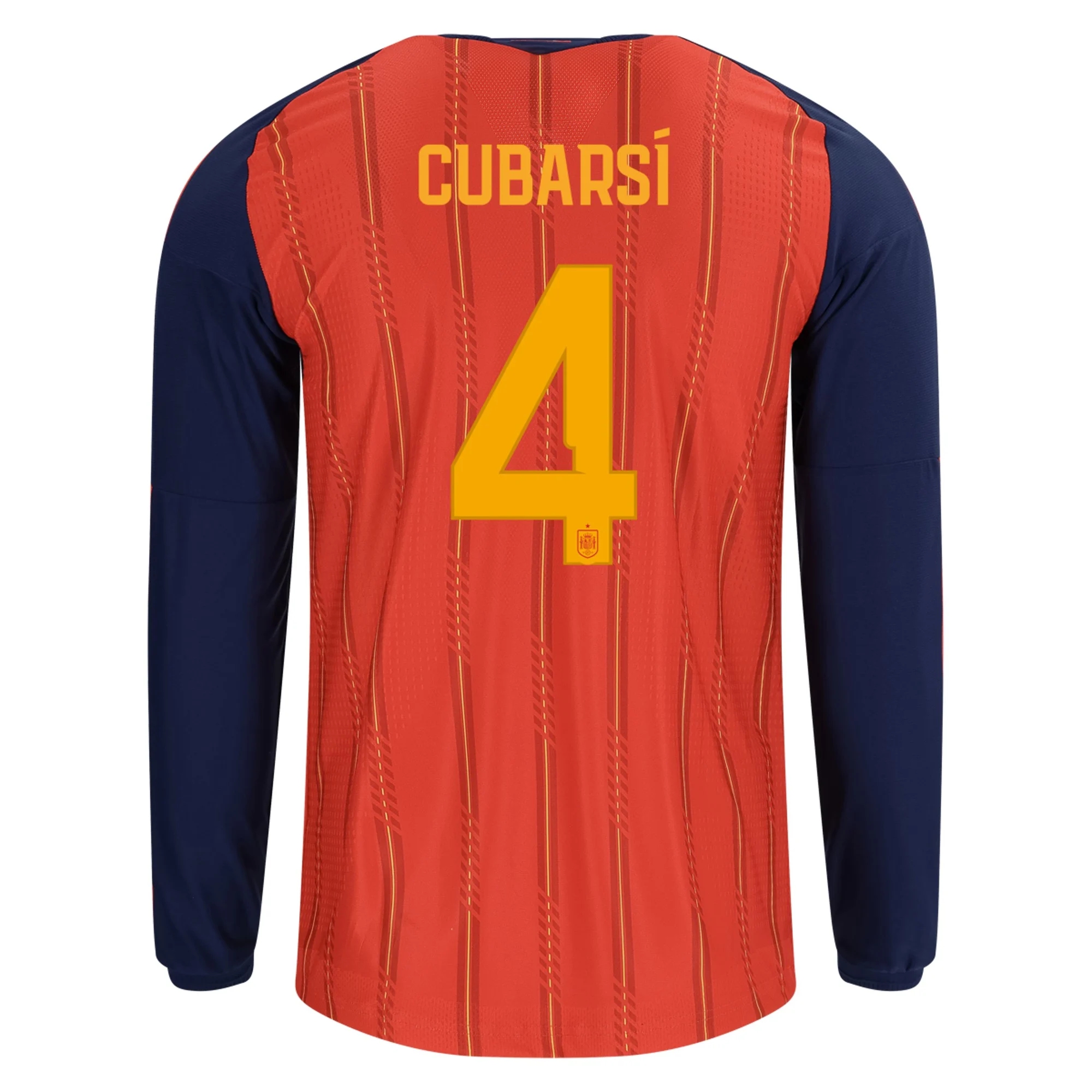 Tanie Koszulki Piłkarskie Hiszpania Długi rękaw PAU CUBARSI #4 Główna Puchar Świata 2026 Stroje Piłkarskie