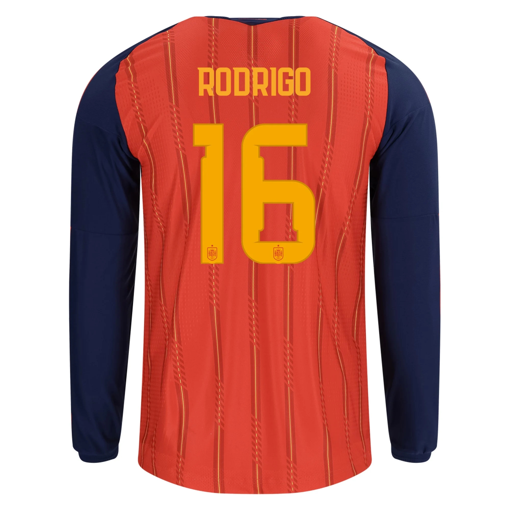 Tanie Koszulki Piłkarskie Hiszpania Długi rękaw RODRI #16 Główna Puchar Świata 2026 Stroje Piłkarskie