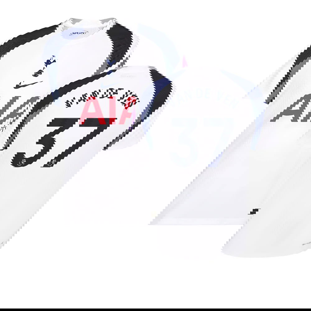 Tanie Koszulki Piłkarskie Tottenham Hotspur VAN DE VEN #37 Główna 2025-2026 Stroje Piłkarskie